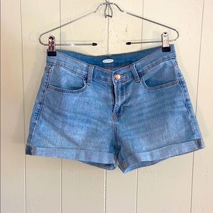 Old Navy Light blue cuffed jean shorts